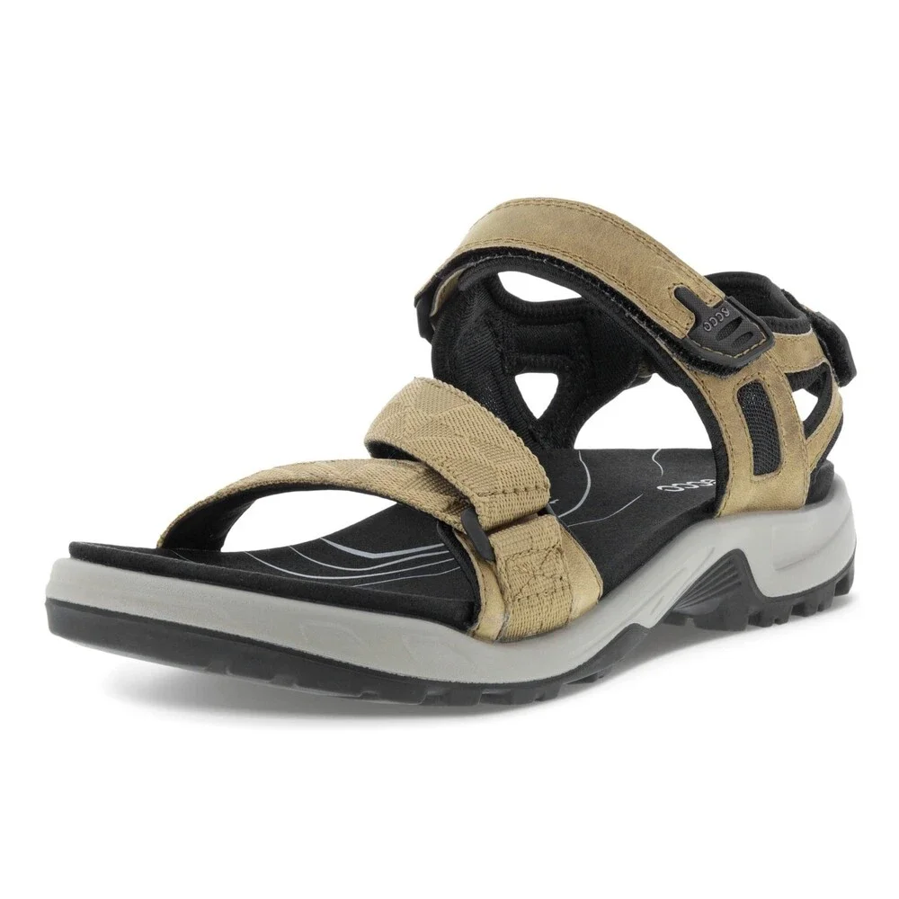 Ecco Yucatan Coast Sandal Men 14-14.5 Nutmeg Brown Nubuck Leather Hiking ZAP2669